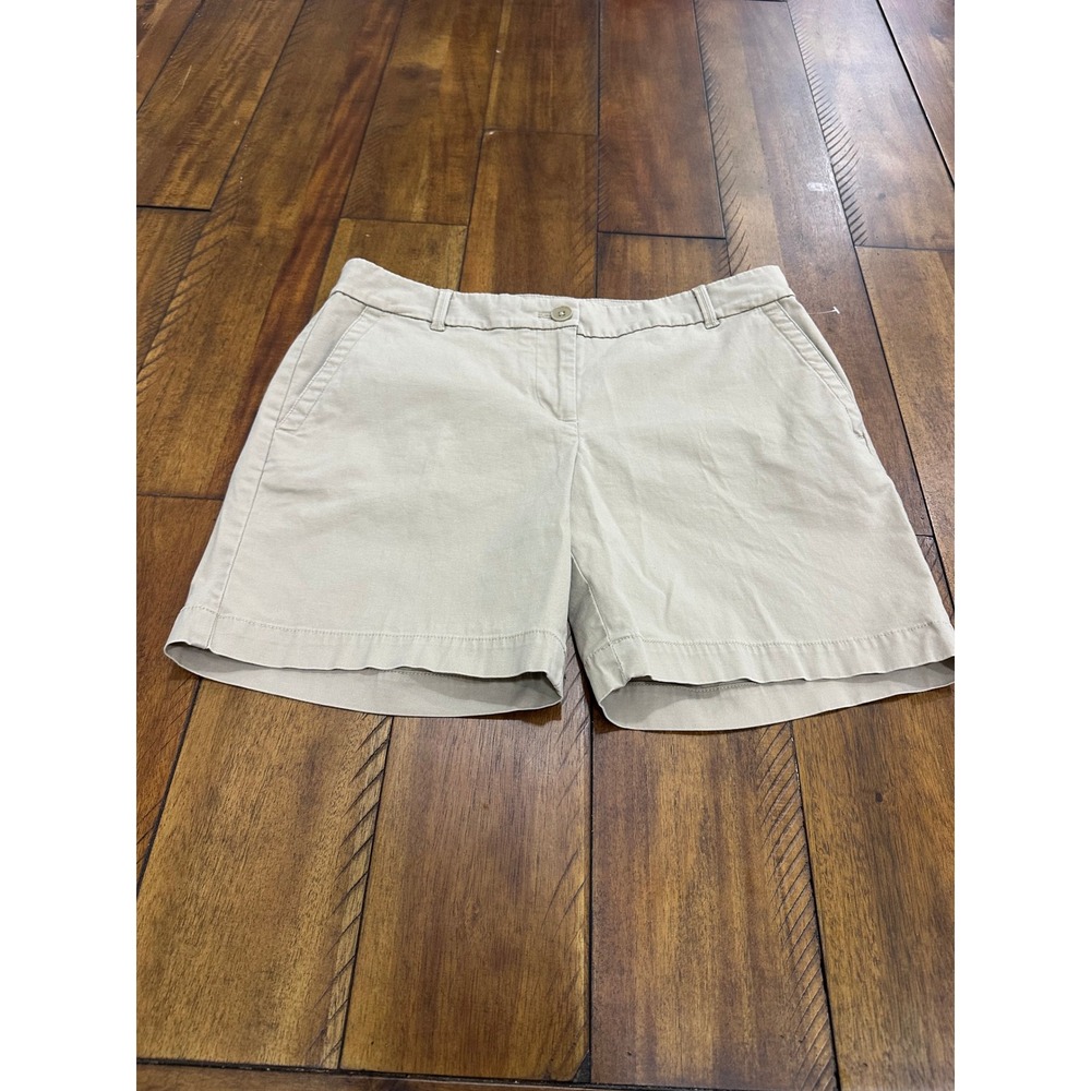 Talbots The Weekend Short Women‎ 4P Tan Good Cotton Spandex Stretch Chino